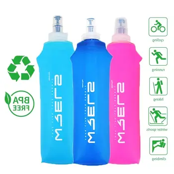 WRELS Sport-Wasserflasche, auslaufsicher, robust, weiche Flasche, hoher Durchfluss, BPA-frei, tragbar