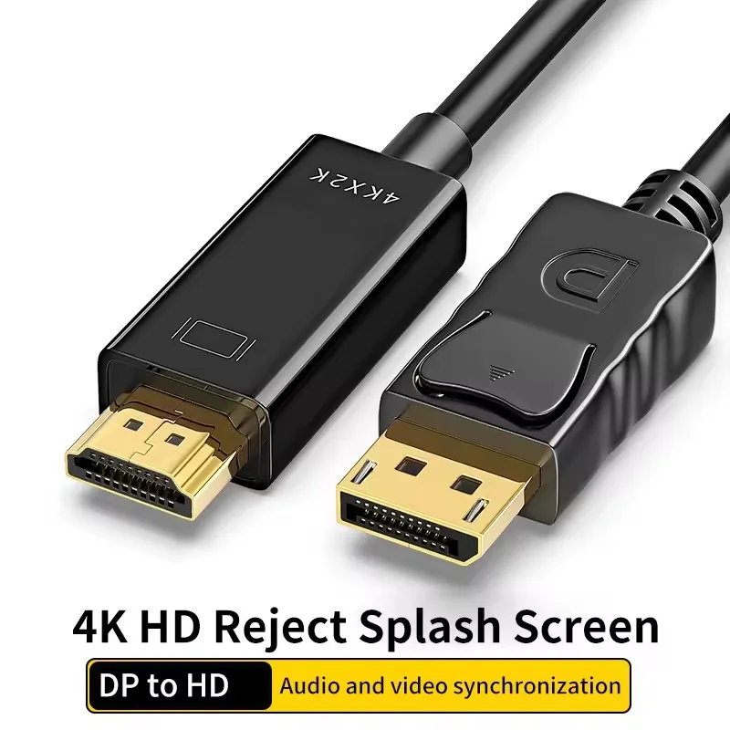 DisplayPort auf HDMI Adapterkabel 4K für PC, TV und Projektor – Bild 5