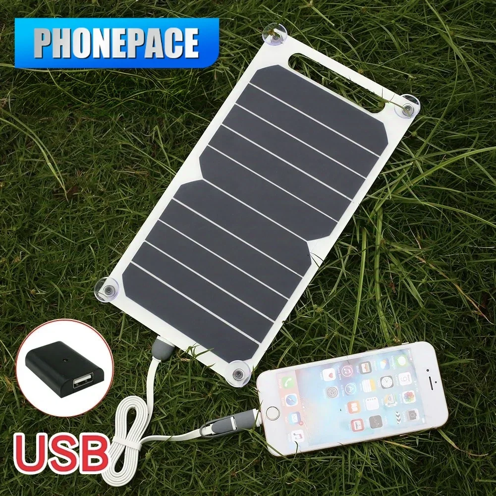 6W USB Solar Ladegerät Tragbare Wasserdichte Panel Für – Bild 3