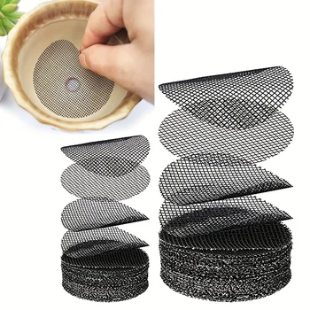 Runde Netz-Drainagesiebe für Blumentöpfe, verhindern Bodenverlust, ideal für Bonsai-Gärtnerei (50 Stück)