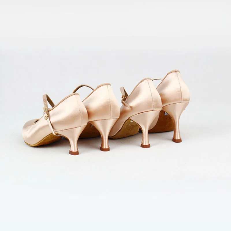 BD Tanz Frauen Standard Schuhe 138 Klassische Frische Tan – Bild 4