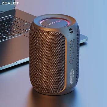 Zealot-S32PRO Leistungsstarker Bluetooth-Lautsprecher, kabelloser Bass, LED-Licht, Outdoor-Lautsprecher