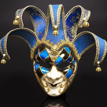 Karnevalsmasken aus Venedig, Partymasken, festliche Partymasken, Weihnachten und Halloween