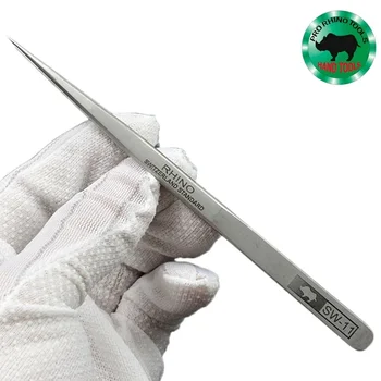 Langlebige japanische RHINO RH-Pinzette, scharf, hart, hohe Präzision, für die Reparatur von Uhren