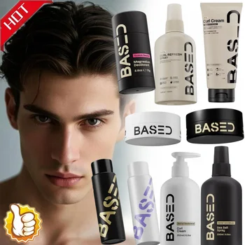 BASED Meersalz Haarpflege Shampoo Conditioner Volumen- und Textur-Spray Locken-Definierende Creme Sofortige