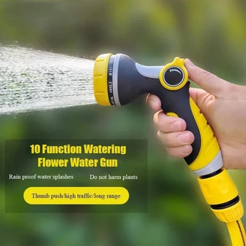 Garten-Bewässerungspistole, Haushaltsgarten-Sprühgerät, Wasserschlauchdüse für Pflanzen, Gemüse, Rasen
