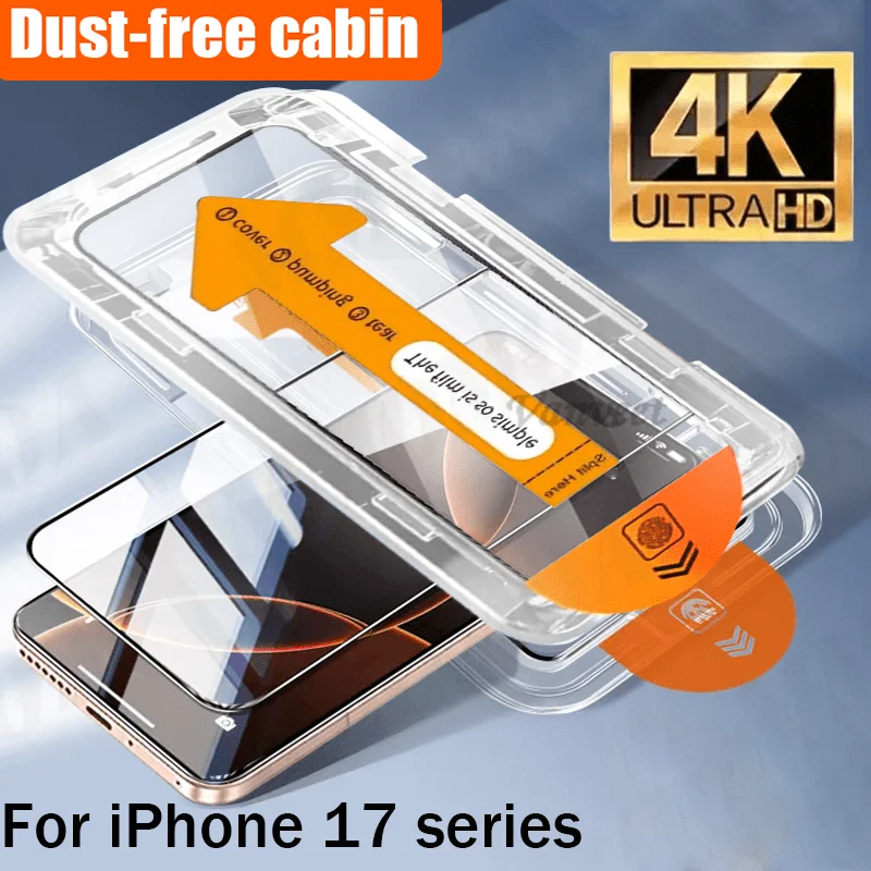 3er-Set Oleophobe HD- und Blickschutzfolie für iPhone 17 Pro – Bild 3