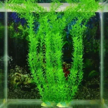 Kunststoff Aquarium Dekor Wasser Unkraut Pflanze Künstliches Grünes Gras