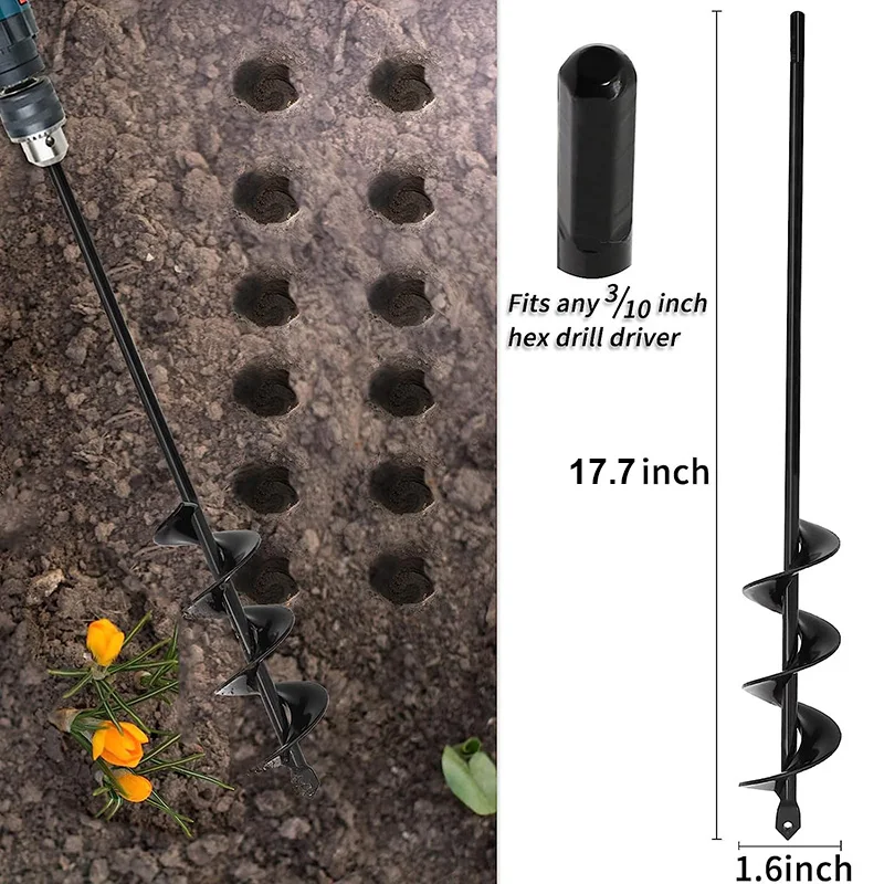 Garten Schnecke Spirale Bohrer Gartenarbeit Blume Pflanzer – Bild 5