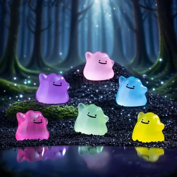 Taschenmonster Anime-Figuren Kawaii Ditto in Verkleidung, Veränderbar nach Belieben, 1,5cm PVC (6 Stück)
