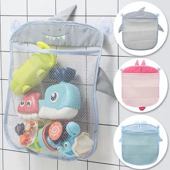 Netz-Badespielzeug-Aufbewahrungsbeutel mit Saugnapf-Design, Baby-Badewannen-Organizer für Spielzeug