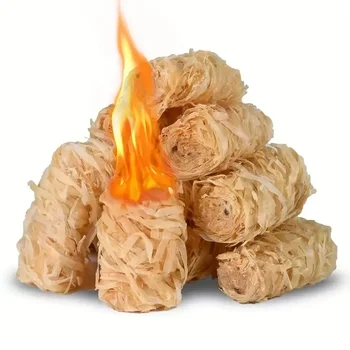 Natürlicher Feuerstarter, Wachsholzstab, geeignet für Kamin, Grillofen, Kaminofen, Holzkohlezündung