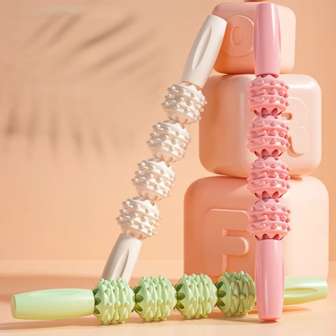 Massagestab, Noppenrolle, Beinmuskel-Entspanner, Yoga-Rolle