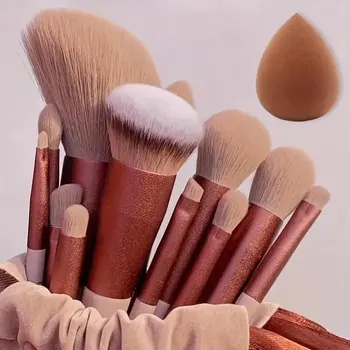 Make-up-Pinsel-Set, weich, flauschig, professionell, für Kosmetik, Foundation, Puder, Lidschatten, Kabuki