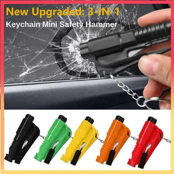 Kompakter 3-in-1-Sicherheitshammer für Autos, Fensterbrecher und Sicherheitsgurtschneider