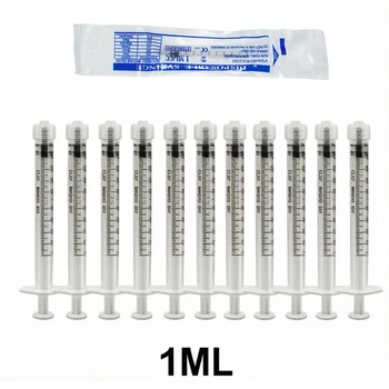 1ml Luer-Lock Labor-Spritze, steril, einzeln verpackt, für Tierfütterung, Gesundheitsprobenentnahme