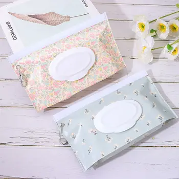 Eva Baby Wet Wipe Beutel tragbare Tücher Halter Fall Flip Cover Snap-Strap wieder verwendbare nachfüllbare