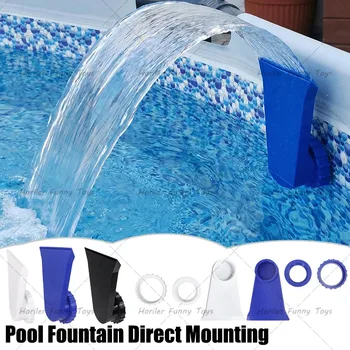 Poolbrunnen zur direkten Montage, kompatibel mit Bestway- oder Intex-Düsen, Pool-Wasserfall, einfach
