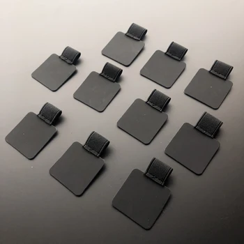 10er-Pack elastische Stiftschlaufenhalter, selbstklebender PU-Leder-Clip-Bleistift für Notizbücher