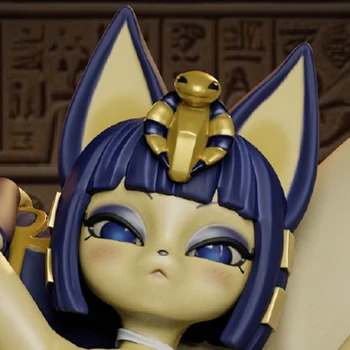 1/24 NSFW Graues 3D-gedrucktes Resin-Modell FUTA Mystic Fox Statue, unmontiert, unbemalt