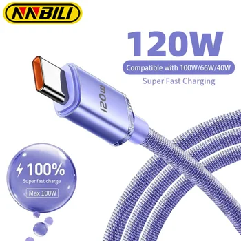 USB-C Schnellladekabel 120 W, 6 A, für Samsung und Android