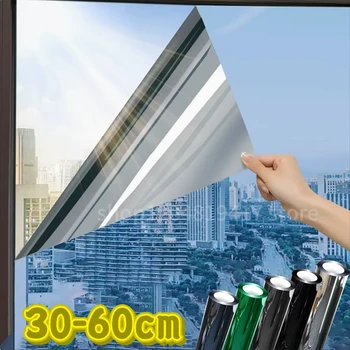 One Way Window Privacy Tint Film Anti Look Vinyl Spiegel Selbstklebende Folie Sonnenschutz Anti UV Statische