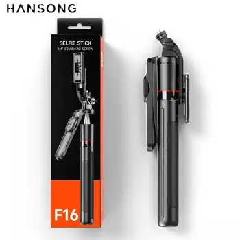 67 Zoll F16 ausziehbares Bluetooth-Selfie-Stick-Stativ, kabelloser Telefonhalter mit 1/4 Schraube, kompatibel