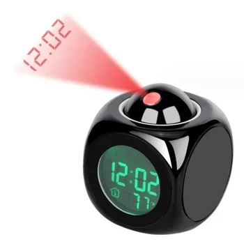 1pcprojection Wecker Decken anzeige Snooze Schreibtisch Tisch uhr Voice Multifunktions Digital Projektions uhr