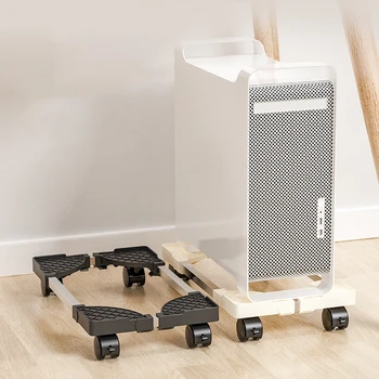 Computerturmständer, verstellbarer mobiler CPU-Ständer, CPU-Halter, PC-Turmständer mit rollenden Lenkrollen