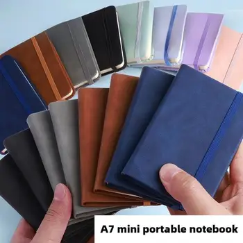 Tragbare A7 Notebook Tasche PU Abdeckung Mini Notizblock Schreiben Papier Memo Pad Tagebuch Buch Büro Liefert