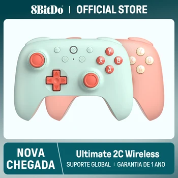8BitDo - Neuer Ultimate 2C Wireless Gaming Controller für PC, Windows 10, 11, Steam Deck, Raspberry Pi