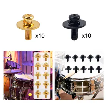 Trommelhalterungen Metall-Montagehaken Trommelhalterungsschraube Percussion-Zubehör für Schlagzeug-Sets