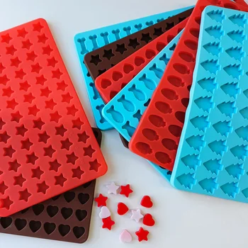 Schokoladenform Fudge Ice Ice Lattice Silikonform Stern Karotte Weihnachtsbaum Knochen Liebe Fischform