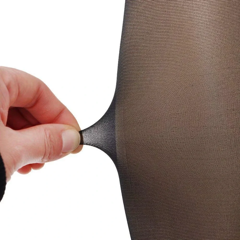 Frauen Blume Transparent Seide Strumpf Weibliche Weiß Sexy – Bild 5