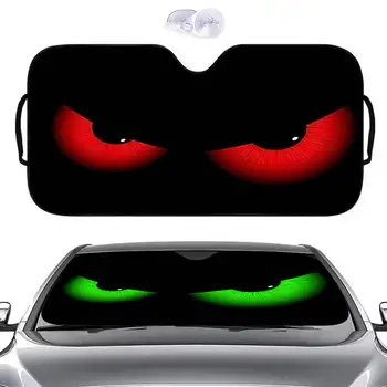 Cartoon neue wütende Augen Coche Auto Sonnenschutz Sonnenschirm Auto Windschutzscheibe Sonnenschutz UV-Schutz