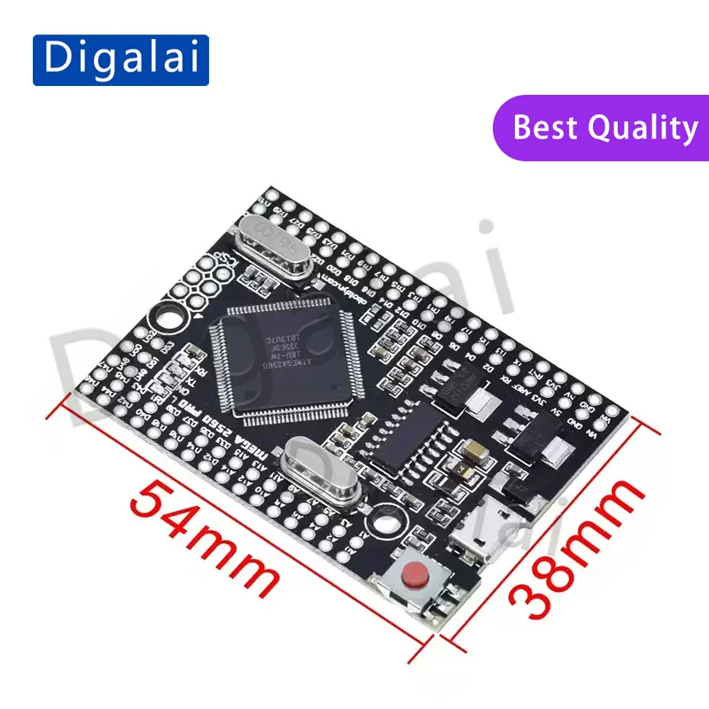 Mega 2560 Pro Mini 5 V, Micro/USB-C, ATmega2560-16AU – Bild 4