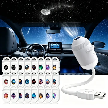 USB Auto-Innenraum Dach-Sternenhimmel-Projektion Ambientebeleuchtung 360° ° Einstellbarer