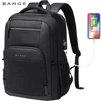 BANGE Leichter 15,6-Zoll-Laptop-Rucksack, wasserdichter USB-Ladeanschluss, multifunktionale Reise