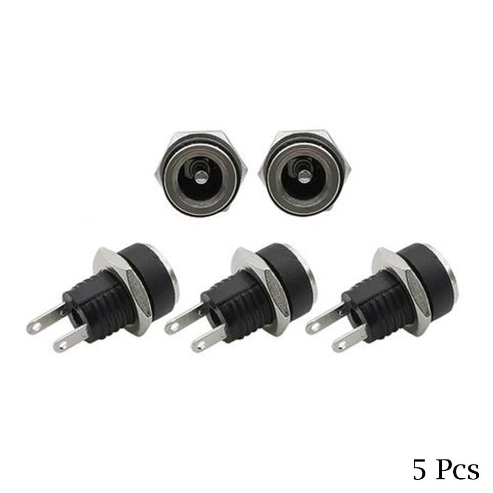 DC-Einbaubuchse und Stecker 12 V, Schraubmontage, 5 Paar – Bild 5