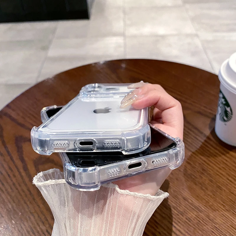 Luxuriöse, stoßfeste, klare Handyhülle für iPhone 17, 16, 15 – Bild 5