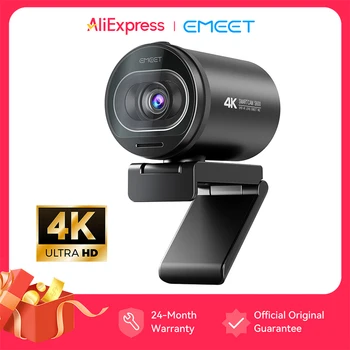 Webcam 4K Streaming-Webkamera 1080P 60FPS USB-Kamera EMEET S600 Autofokus Live-Stream-Kamera mit Mikrofonen