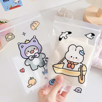 Cartoon Niedlichen Tier Snack Taschen PE Frische-Halten Staubdicht Wiederverwendbare Lebensmittel Verpackung