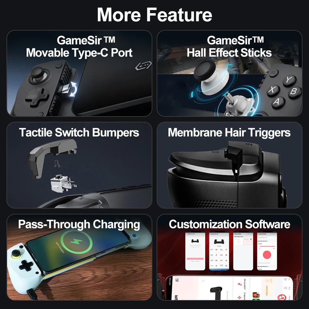 GameSir X5 Lite Handy-Gamepads für iPhone 16 15 Serie iPad – Bild 6