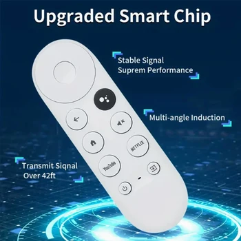 Google Voice-Fernbedienung G9N9N Bluetooth IR Smart für Google ChromeCast TV Set-Top-Box kompatibel mit Google