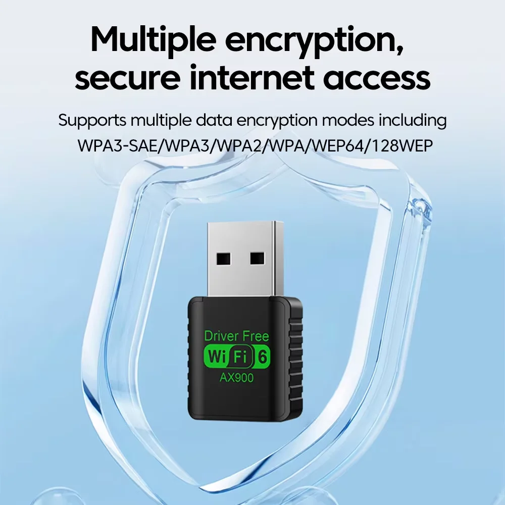 900Mbps USB WiFi Bluetooth 5.4 Adapter 2in1 Dongle Dual Band – Bild 3