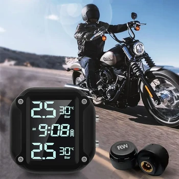 Motorrad Reifendruck Monitor M5 Kombination Digital Display Externe Motorrad Drahtlose Reifendruck Detektor