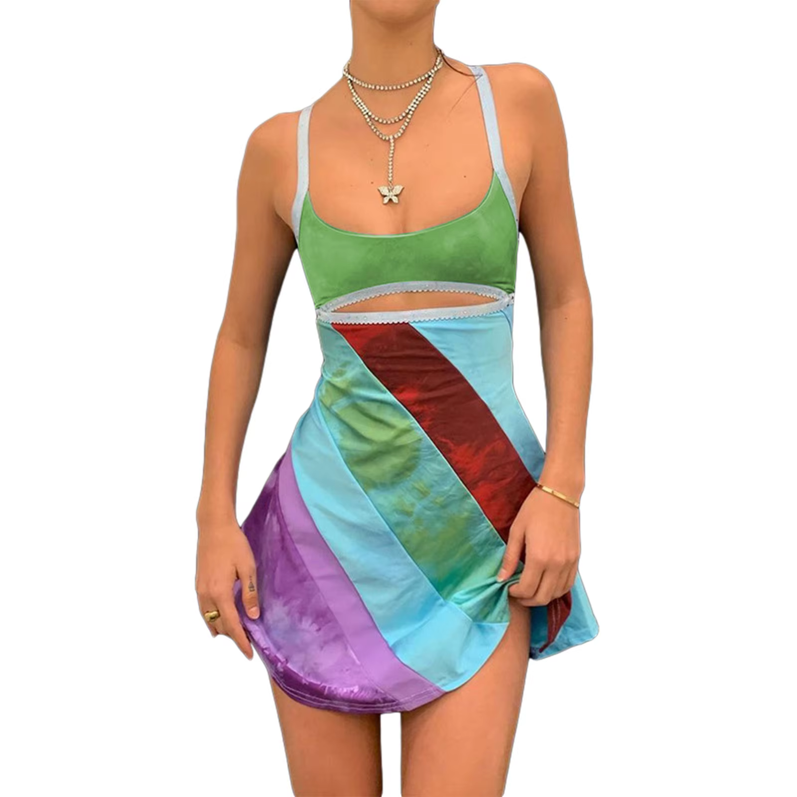 2024 Neues Damen-Kleid, lässig, süß, mit Hosenträgern – Bild 6