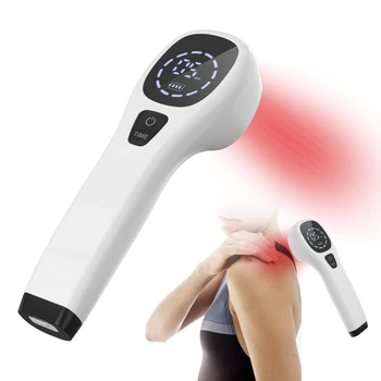 2 x 808 nm kaltes Laser-Therapiegerät zur Schmerzlinderung im Körper, Brille, keine Tasche