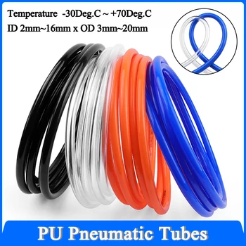 1 ~ 10 m PU-Schlauch, Pneumatikschlauch, Außendurchmesser 3 mm, 4 mm, 6 mm, 8 mm, 10 mm, 12 mm, 14 mm, 16 mm