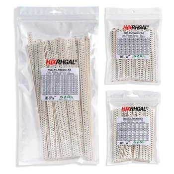 0402 SMD Widerstand Kit Assorted Kit 10ohm-1M ohm 5% 80valuesX 50PCS = 4000PCS Probe Kit (4000 Stück)